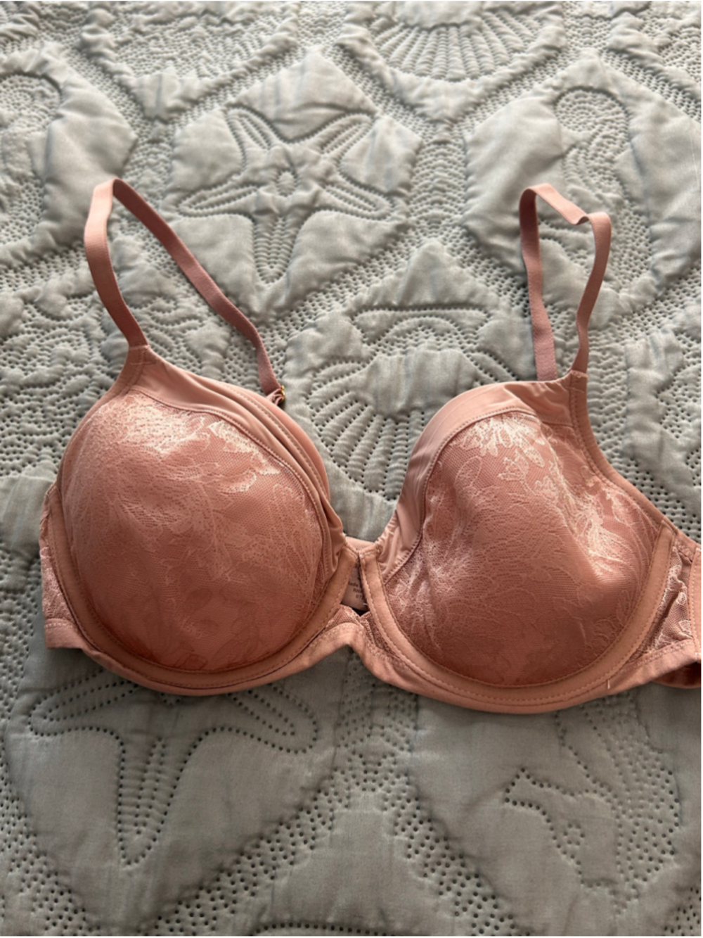Soma Lightest Lift Perfect Coverage Lace Bra 34C Pink